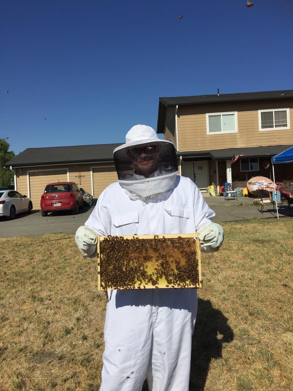 Bee Keeper at Loose Rooster Ranch